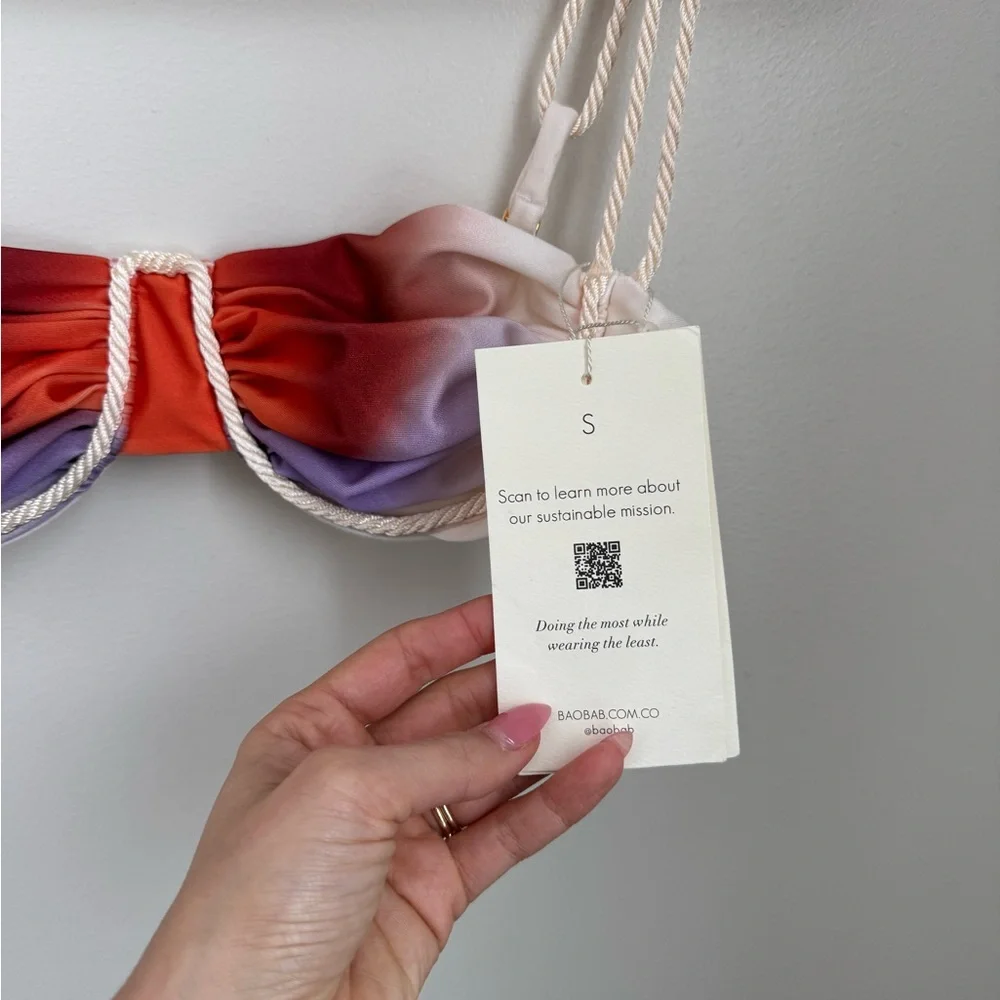 NWT Baobab Collection Lula bikini top size S - Picture 2 of 3